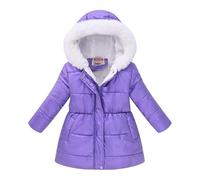 Chaqueta genérica para niño y niña, abrigo con capucha, parka plumón, invierno, cálido, bebé, niña, abrigos a prueba de viento, impermeable, ligero, acolchado de manga larga para 9-10 años