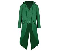 Chaqueta gótica para hombre, estilo victoriano, estilo renacentista, chaqueta gótica Steampunk, para hombre, disfraz de Halloween, adulto, Redingote largo, Steampunk, ropa medieval, traje de caballero