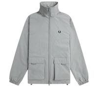 Chaqueta gris con bolsillo de parche y cierre de cremallera de Fred Perry
