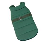 Chaqueta Gruesa De Algodón Cálido para Perros, A Prueba De Viento, para Invierno, para Chihuahuas, Yorkshire Terriers, Pugs, Shiba Inus, con Anillo En D,Verde,l