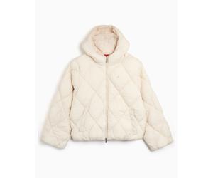 Chaqueta guateada con logo Repelente al agua Jordan Brooklyn para mujer Beige XS