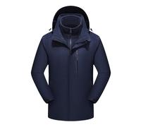 Chaqueta Heated Jacket for Men and Women Heated Coat Heating Warm Jackets Windproof USB Charging Body Warmer(extraíble) Parte superior de esquí, azul, 4XL