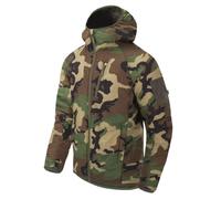 Chaqueta Helikon-Tex Wolfhound con capucha aislada Woodland Camo