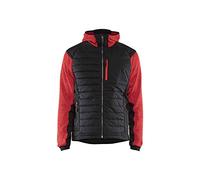Chaqueta híbrida Blaklader, color rojo y negro, talla XXXL