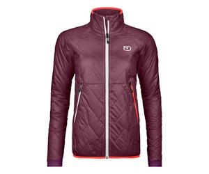 Chaqueta híbrida de mujer Ortovox SWISSWOOL PIZ VIAL JACKET W (winetasting)