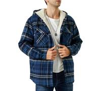 Chaqueta Hombre Invierno con Capucha Bomber Paño Elegante Chaqueta Hombre Running Chaquetones Polar Tallas Grandes Softshell Sudadera Deportiva Invierno Rebajas 2#Marina de Guerra L