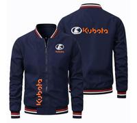 Chaqueta Hombre Kubo-ta, Chaquetas con Cremallera Mangas Largas, Chaquetas Deportivas, BéIsbol(Navy,XL)