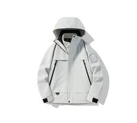 Chaqueta hombre para primavera y otoño resistente al viento Sudadera capucha forro polar práctica versátil y elegante que no se arruga duradera y apta para múltiples(Size:L,Color:Blanco claro de luna)