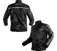Chaqueta Impermeable A Prueba de Agua Moto de Lluvia Traje de Viento Plata S