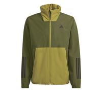 adidas Hombre BSC 3-Stripes RAIN.RDY Jacket, Green Oxide, M