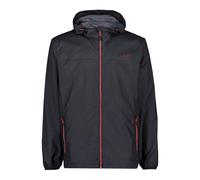 CMP - Chaqueta impermeable con capucha para hombre, Antracita, 56