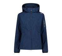 CMP Chaqueta softshell de mujer con capucha desmontable, Blue, XS