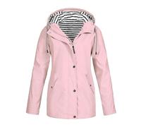 Chaqueta impermeable con cremallera para mujer, abrigo de manga larga, chaqueta de viaje para mujer, abrigo de invierno, talla 24, chaqueta de festival, ropa de lluvia, chaqueta de motocicleta, abrigo