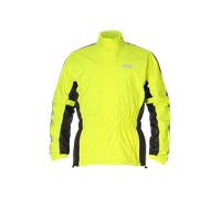 GMS Pluvia Chaqueta impermeable, negro-amarillo, tamaño 5XL
