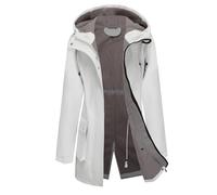 Chaqueta impermeable ligera de invierno para mujer, abrigo cálido con forro polar, chaqueta larga de softshell