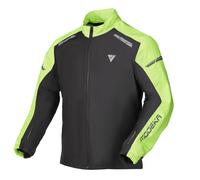 Modeka Hydroflex Chaqueta impermeable para moto, negro-amarillo, tamaño L para Hombres