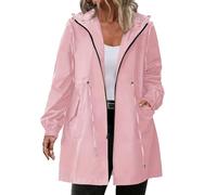 Chaqueta impermeable mujer cortavientos Trench impermeable ligera chaqueta cortavientos lluvia con capucha talla grande senderismo chaquetas deportivas Softshell Raincoat Camping Chaqueta Viajes