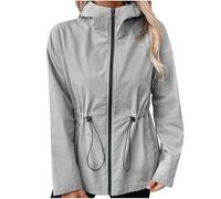 Chaqueta impermeable mujer senderismo chaqueta cortavientos lluvia cortavientos chaquetas impermeables con capucha talla grande ligera chaqueta deportiva viaje chaqueta viaje versátil al aire libre