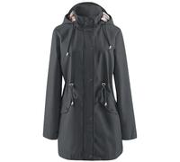 Chaqueta impermeable mujer senderismo chaqueta cortavientos lluvia cortavientos Trench con capucha deportiva ligera Chaquetas impermeables talla grande Correr Chaqueta Viajes Versátiles Viaje
