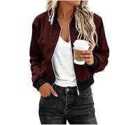 Chaqueta impermeable para mujer, chaqueta bomber corta del Reino Unido, cortavientos, manga larga, con cremallera, con bolsillos, protección solar, transpirable, ligera, impermeable, caminar