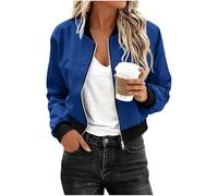 Chaqueta impermeable para mujer, chaqueta bomber corta del Reino Unido, cortavientos, manga larga, con cremallera, con bolsillos, protección solar, transpirable, ligera, impermeable, caminar