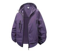 Chaqueta impermeable para mujer, con capucha, senderismo, chaqueta larga para mujer, elegante y ligera, abrigo informal, chaquetas antiUV al aire libre, chaqueta cómoda con cremallera, chaqueta