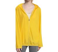 Chaqueta impermeable para mujer corta, chaqueta de lluvia para mujer impermeable con capucha ligera, gabardina de manga larga protección solar abrigo de lluvia ligero transpirable trinchera al aire
