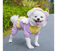 Chaqueta impermeable para perros pequeños, con agujero para correa, para Schnauzer, Beagles, Bulldog Francés, Mini Pinchers (XL)