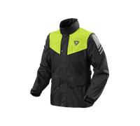 Revit Nitric 4 H2O Chaqueta impermeable para motocicleta, negro/amarillo, Talla XL