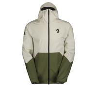 Chaqueta impermeable Scott Jacket M's Explorair Light Dryo 2.5L (Cotton White/hay Green) Hombre