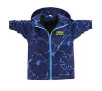 Chaqueta Impermeable Térmica con Forro Polar Estampado Invierno para Ni?os Resistente Deportes Libre Senderismo.