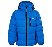 Chaqueta impermeable Trespass Tuff, azul, 5/6, con capucha extraíble para niños/niños, de 5 a 6 años, azul