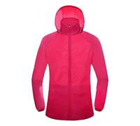 Chaqueta impermeable unisex para parejas, chaqueta impermeable para la piel, chaqueta de protección solar, chaqueta ligera para exteriores, impermeable, impermeable, senderismo, con capucha