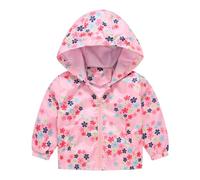 Chaqueta infantil bonita chaqueta softshell con capucha para primavera y verano, abrigo ligero casual con capucha, chaqueta de softshell para niños, con estampado de dibujos animados