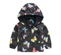 Chaqueta infantil bonita chaqueta softshell con capucha para primavera y verano, abrigo ligero casual con capucha, chaqueta de softshell para niños, con estampado de dibujos animados