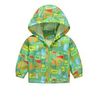 Chaqueta infantil bonita chaqueta softshell con capucha para primavera y verano, abrigo ligero casual con capucha, chaqueta de softshell para niños, con estampado de dibujos animados