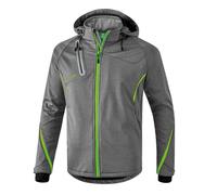 erima GmbH Outdoor Basics Chaqueta, Unisex niños, Gris Jaspeado/Green Gecko, 140