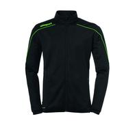 Uhlsport Stream 22 Classic Jacket Chaqueta De Poliéster Con Cuello Alto, Unisex niños, Black/Fluo Green, 152