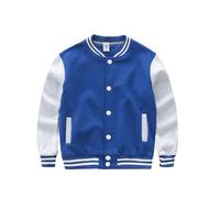 Chaqueta Informal para niños pequeños, Abrigo de Manga Larga, Abrigo de béisbol, Cortavientos Abrigo Calentador