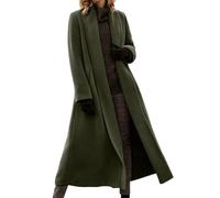 Chaqueta Invierno Mujer Abrigo Lana Mujer Chaquetas De Estilo Urbano Ropa Cómodo Abrigos Parka Suave Cazadora Casual para Ocasiones Casuales Verde del ejército XXL