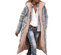 Chaqueta Invierno Mujer Larga Acolchada Parka Abrigo Plumas Tallas Grandes | Plumífero Largo Forro Borreguito Abrigo Anorak Invierno Chaqueton Cortavientos Ligero Anorak Capucha Casual