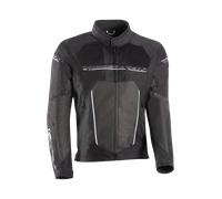 Ixon T-Rex Chaqueta textil para motocicleta, negro-gris-blanco, tamaño XL para Hombres