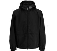 JACK & JONES Chaqueta de entretiempo 'JCOUnion' negro / blanco, Talla L