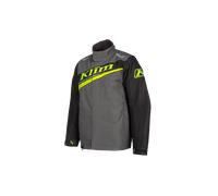 Klim Kaos Chaqueta para moto de nieve, negro-gris-amarillo, tamaño L