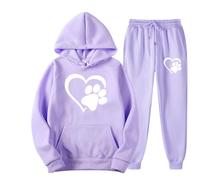 Chaqueta larga de forro polar moderno y estampado unisex con capucha para invierno, ropa deportiva informal para el día a día, correr, ropa deportiva cómoda y elegante, bolsa de arco iris, Light Lila2