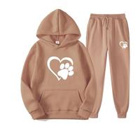 Chaqueta larga de forro polar moderno y estampado unisex con capucha para invierno, ropa deportiva informal para el día a día, correr, ropa deportiva cómoda y elegante, bolsa de arco iris, Khaki2, L