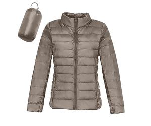 Chaqueta ligera de color sólido para mujer, sin capucha, manga larga, chaqueta ligera de invierno, chaqueta acolchada para mujer, chaquetas ligeras acolchadas para mujer, chaquetas ligeras de moda