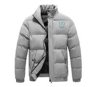 Chaqueta Ligera Hombre A.s.t.o.n M.a.r_tin, chaquetas de entretiempo resistente al agua, para exteriores, otoño e invierno, días fríos y lluviosos, viento(Grey,2XL)