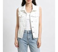 Chaqueta ligera para mujer, a la moda, color sólido, acampanada, bolero frontal abierto para vacaciones, ciclismo, fitness, ropa S-XXXL (blanco L)