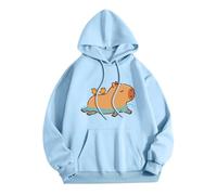 Chaqueta Ligera para Mujer Chic Cuello Redondo Sudadera Ajuste Holgado Sudaderas con Capucha Manga Larga Chaqueta Casual Manga Larga Sudadera Oversize Sportswear 2025 Nueva Ropa Otoño Loungewear